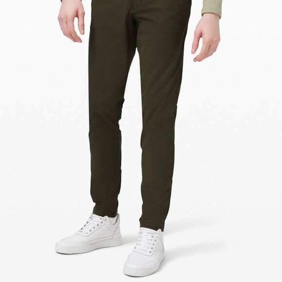 Lululemon ABC Skinny-Fit Pant 32 Warpstreme Dark Olive - Picture 1 of 8